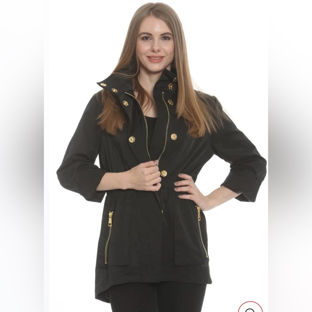 Ciao Milano - Black Anorak Lined Tess Jacket. Size XS.